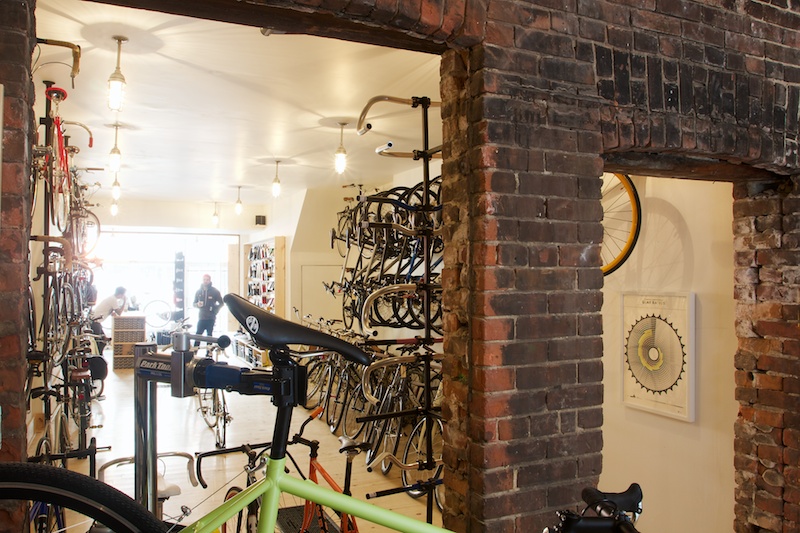 Dettaglio degli interni di Bikes on Wheels